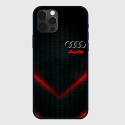 Чехол iPhone 12 Pro Audi stripes neon