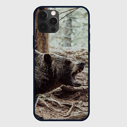 Чехол для iPhone 12 Pro Bear, цвет: 3D-черный