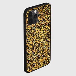 Чехол для iPhone 12 Pro Золотая мозаика, цвет: 3D-черный — фото 2