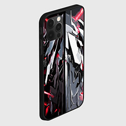 Чехол для iPhone 12 Pro Адский доспех красный, цвет: 3D-черный — фото 2