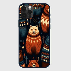 Чехол iPhone 12 Pro Медведи индейцы