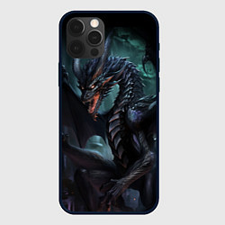 Чехол iPhone 12 Pro Древний пещерный дракон символ 2024