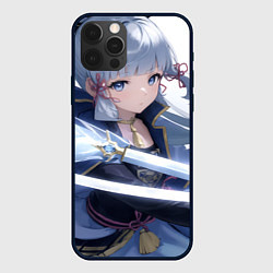Чехол iPhone 12 Pro Genshin Impact Ayaka Камисато
