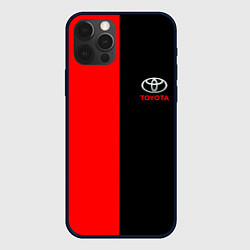 Чехол iPhone 12 Pro Toyota car красно чёрный