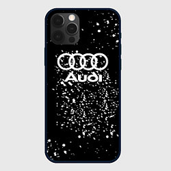 Чехол iPhone 12 Pro Audi белая краска авто спорт