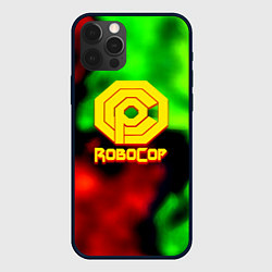 Чехол iPhone 12 Pro Робот полицейский flame