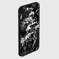 Чехол для iPhone 12 Pro Медведь снайпер с винтовкой, цвет: 3D-черный — фото 2