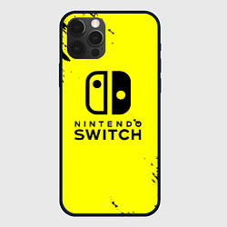 Чехол iPhone 12 Pro Nintendo switch краски на жёлтом