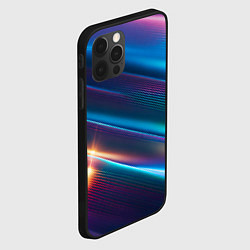 Чехол для iPhone 12 Pro Фантастические неоновые линии, цвет: 3D-черный — фото 2