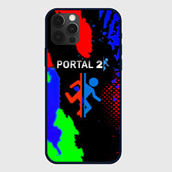 Чехол iPhone 12 Pro Portal 2 краски сочные текстура