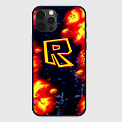 Чехол iPhone 12 Pro Roblox огенное лого