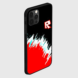 Чехол для iPhone 12 Pro Roblox краски текстура, цвет: 3D-черный — фото 2