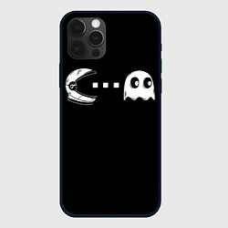 Чехол для iPhone 12 Pro Spac-man, цвет: 3D-черный