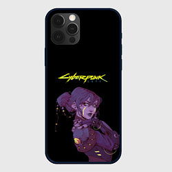 Чехол для iPhone 12 Pro Девушка из cyberpunk, цвет: 3D-черный