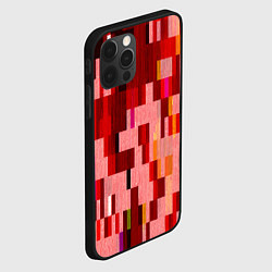 Чехол для iPhone 12 Pro Красный глитч, цвет: 3D-черный — фото 2