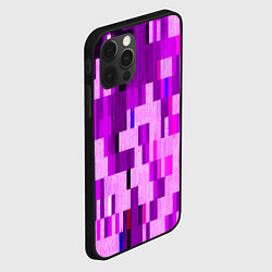 Чехол для iPhone 12 Pro Розовый глитч, цвет: 3D-черный — фото 2