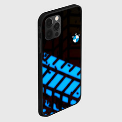 Чехол для iPhone 12 Pro BMW sport car abstraction, цвет: 3D-черный — фото 2