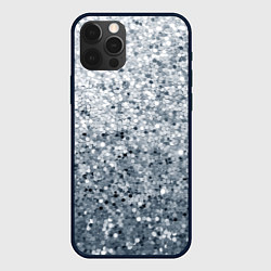 Чехол для iPhone 12 Pro Серебряный гламур, цвет: 3D-черный