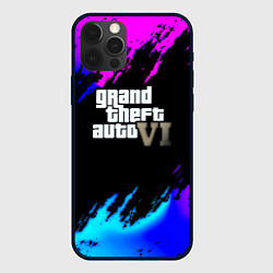 Чехол iPhone 12 Pro GTA 6 неоновые краски вайсити