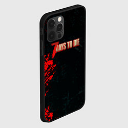 Чехол для iPhone 12 Pro 7 Days to Die краски текстура, цвет: 3D-черный — фото 2
