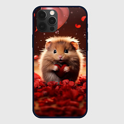 Чехол iPhone 12 Pro Влюбленный маленький хомячок