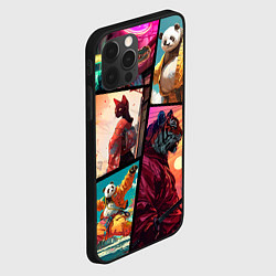 Чехол для iPhone 12 Pro Animal GTA, цвет: 3D-черный — фото 2