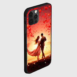 Чехол для iPhone 12 Pro Влюбленная пара 14 февраля, цвет: 3D-черный — фото 2