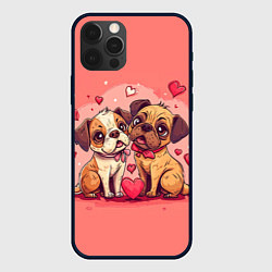 Чехол iPhone 12 Pro Влюбленный щенки