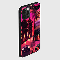 Чехол для iPhone 12 Pro GTA V style art, цвет: 3D-черный — фото 2
