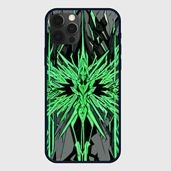Чехол iPhone 12 Pro Камень и зелёные кристаллы