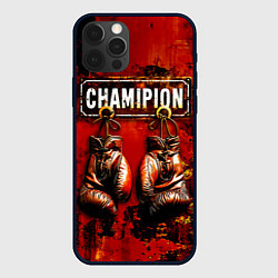 Чехол для iPhone 12 Pro Champion boxing, цвет: 3D-черный