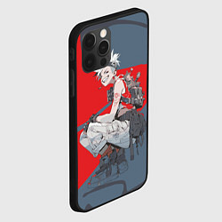 Чехол для iPhone 12 Pro Боевая девушка на приседе, цвет: 3D-черный — фото 2