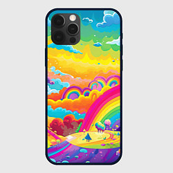Чехол iPhone 12 Pro Мир радуги и ярких красок