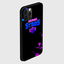 Чехол для iPhone 12 Pro Brawl stars neon, цвет: 3D-черный — фото 2