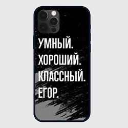 Чехол iPhone 12 Pro Умный хороший классный: Егор