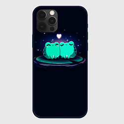 Чехол для iPhone 12 Pro Любовь жабок, цвет: 3D-черный