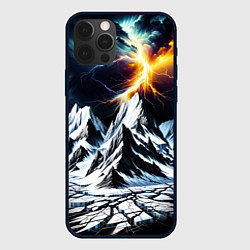 Чехол iPhone 12 Pro Молнии и горы