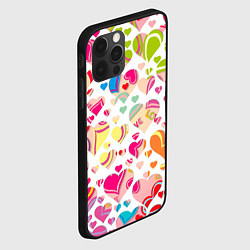 Чехол для iPhone 12 Pro Любовь паттерны, цвет: 3D-черный — фото 2