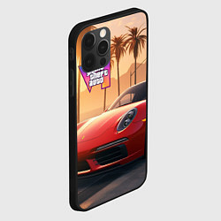 Чехол для iPhone 12 Pro GTA 6 logo auto style, цвет: 3D-черный — фото 2