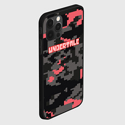 Чехол для iPhone 12 Pro Undertale текстура гейм, цвет: 3D-черный — фото 2