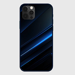 Чехол iPhone 12 Pro Темно-синий абстрактный фон абстракция
