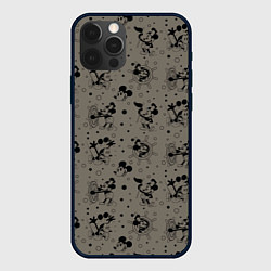Чехол для iPhone 12 Pro Микки Маус матрос - паттерн, цвет: 3D-черный