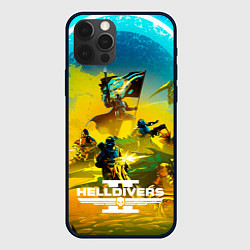 Чехол для iPhone 12 Pro Helldivers 2: Battle, цвет: 3D-черный