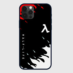 Чехол для iPhone 12 Pro Half life текстура огонь, цвет: 3D-черный
