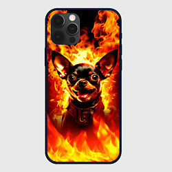 Чехол для iPhone 12 Pro Адский Пёс, цвет: 3D-черный