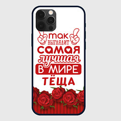 Чехол для iPhone 12 Pro Самая лучшая в мире тёща, цвет: 3D-черный