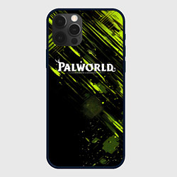 Чехол iPhone 12 Pro Palworld logo black green