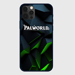 Чехол iPhone 12 Pro Palworld логотип абстракт объемные плиты