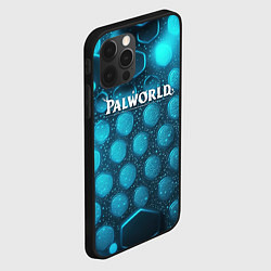 Чехол для iPhone 12 Pro Palworld логотип космический, цвет: 3D-черный — фото 2