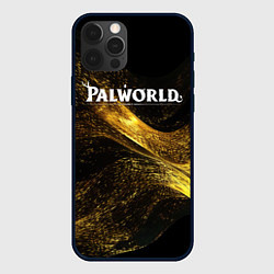 Чехол iPhone 12 Pro Palworld логотип золотая пыльца